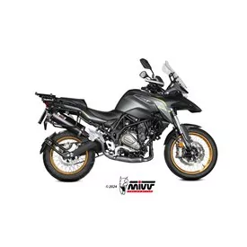 Mivv OVAL Black carbon end cap QJ Motor SRT 700 / X