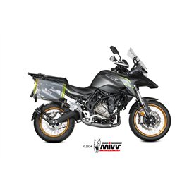 Mivv OVAL Black carbon end cap QJ Motor SRT 700 / X