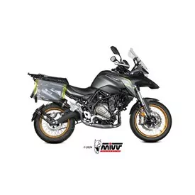 Mivv OVAL Black carbon end cap QJ Motor SRT 700 / X