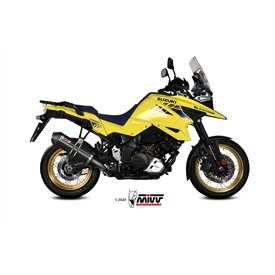 Mivv OVAL Schwarz Carbon-Endkappe Suzuki V-STROM 1050