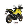 Mivv OVAL Black carbon end cap Suzuki V-STROM 1050