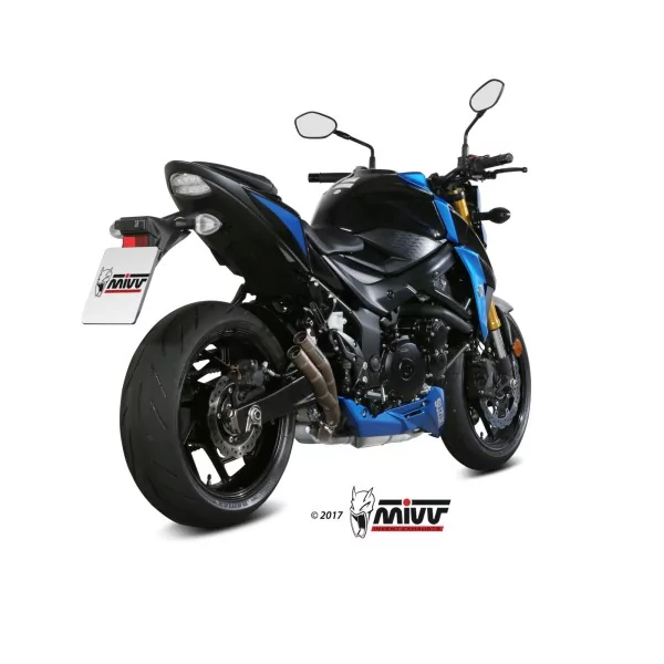 Mivv DOUBLE GUN Inox Suzuki GSX-S 750