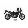 Mivv Sport Exhaust Full System Carbon carbon end cap Suzuki V-STROM 650