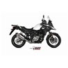 Mivv Komplette Sport-Auspuffanlage Titan Carbon-Endkappe Suzuki V-STROM 650