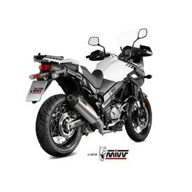 Mivv Escape Deportivo Completo Titanio fondo carbono Suzuki V-STROM 650