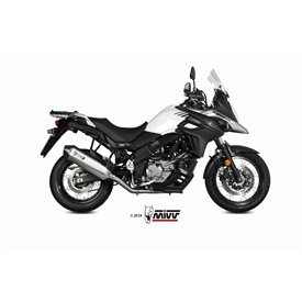 Mivv Komplette Sport-Auspuffanlage Edelstahl Suzuki V-STROM 650
