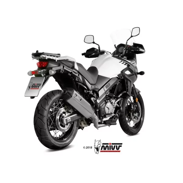 Mivv Scarico Sportivo Completo Inox Suzuki V-STROM 650
