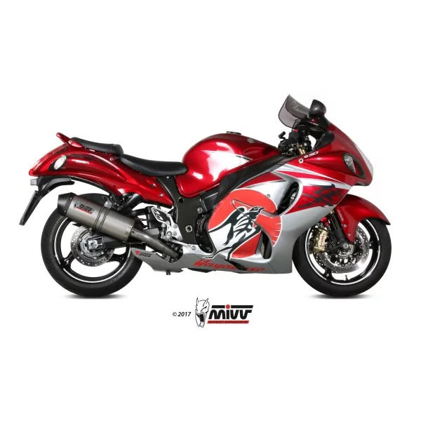 Mivv OVAL Titan Carbon-Endkappe Suzuki GSX-R 1300 HAYABUSA