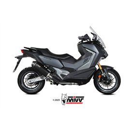 Mivv OVAL Schwarz Carbon-Endkappe Sym ADX TG 400