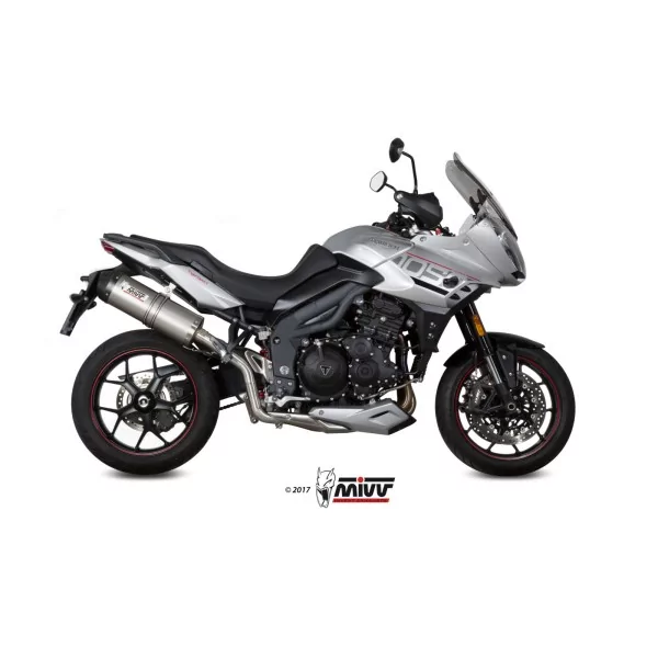 Mivv OVAL Titanio fondello carbonio Triumph TIGER 1050 SPORT