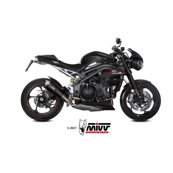 Mivv DELTA RACE Black Triumph SPEED TRIPLE 1050 R / S / RS