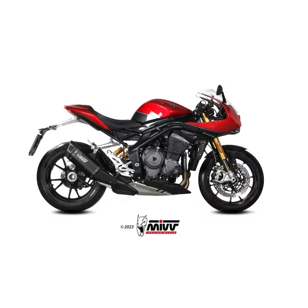 Mivv SR-1 Schwarzes Titan Triumph SPEED TRIPLE 1200 RR / RS