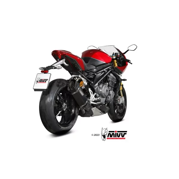 Mivv SR-1 Schwarzes Titan Triumph SPEED TRIPLE 1200 RR / RS