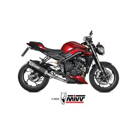 Mivv Echappement Sport Complet Titane Noir Triumph STREET TRIPLE 765 R / RS