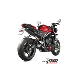 Mivv Sport Exhaust Full System Black Triumph STREET TRIPLE 765 R / RS