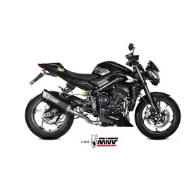 Mivv Sport Exhaust Full System Black Titanium Triumph STREET TRIPLE 765 R / RS