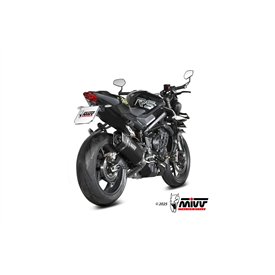 Mivv Escape Deportivo Completo Titanio Negro Triumph STREET TRIPLE 765 R / RS