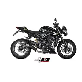 Mivv Komplette Sport-Auspuffanlage Schwarz Triumph STREET TRIPLE 765 R / RS