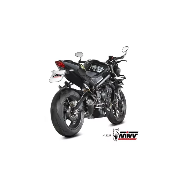 Mivv Sport Exhaust Full System Black Triumph STREET TRIPLE 765 R / RS