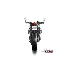 Mivv Komplette Sport-Auspuffanlage Schwarz Triumph STREET TRIPLE 765 R / RS