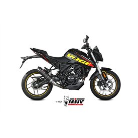Mivv Komplette Sport-Auspuffanlage Carbon Carbon-Endkappe Voge BRIVIDO 125R