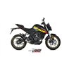 Mivv Sport Exhaust Full System Black carbon end cap Voge BRIVIDO 125R