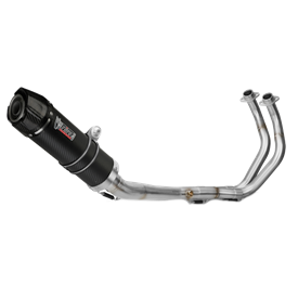 Mivv Sport Exhaust Full System Carbon carbon end cap Yamaha MT-07 / FZ-07