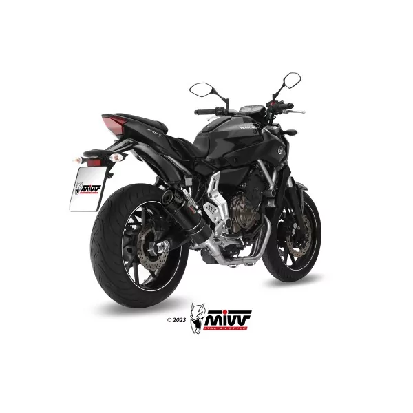 Mivv Echappement Sport Complet Carbone fond carbone Yamaha MT-07 / FZ-07