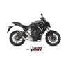 Mivv Komplette Sport-Auspuffanlage Schwarz Carbon-Endkappe Yamaha MT-07 / FZ-07