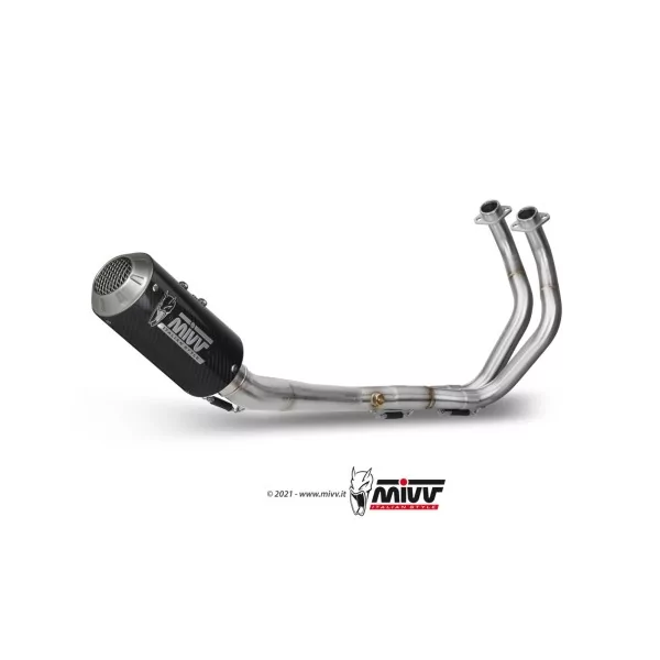 Mivv Scarico Sportivo Completo Carbonio Yamaha MT-07 / FZ-07