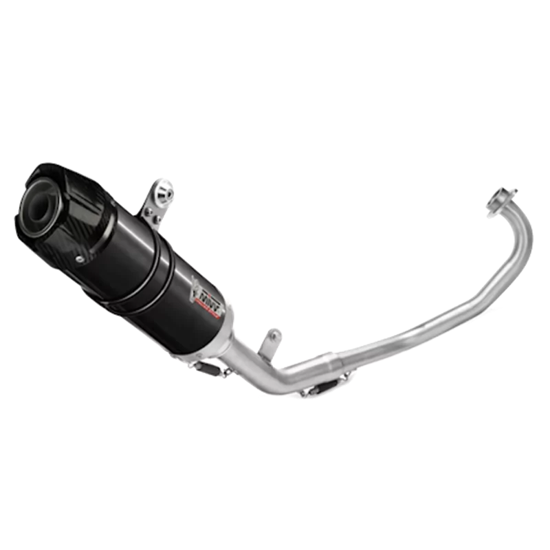 Mivv Komplette Sport-Auspuffanlage Schwarz Carbon-Endkappe Yamaha MT-125