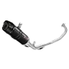 Mivv Komplette Sport-Auspuffanlage Schwarz Carbon-Endkappe Yamaha MT-125