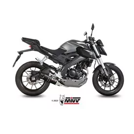 Mivv Scarico Sportivo Completo Nero fondello carbonio Yamaha MT-125
