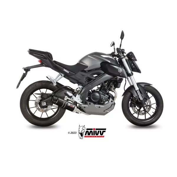 Mivv Escape Deportivo Completo Negro fondo carbono Yamaha MT-125