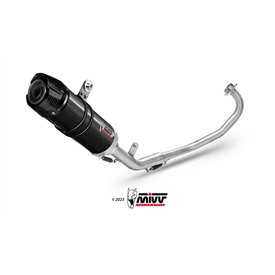 Mivv Echappement Sport Complet Noir fond carbone Yamaha YZF R125