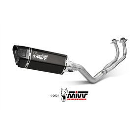Mivv Sport Exhaust Full System Black Titanium Yamaha T-MAX 560