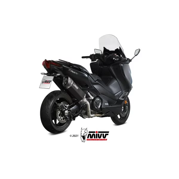 Mivv Komplette Sport-Auspuffanlage Schwarz Yamaha T-MAX 560