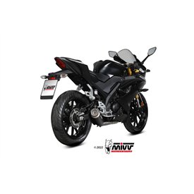 Mivv Sport Exhaust Full System Black Yamaha MT-125