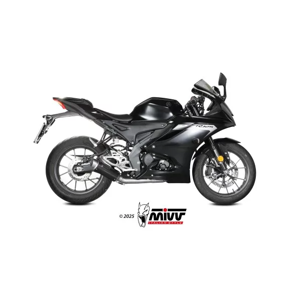 Mivv Sport Exhaust Full System Black Yamaha YZF R125