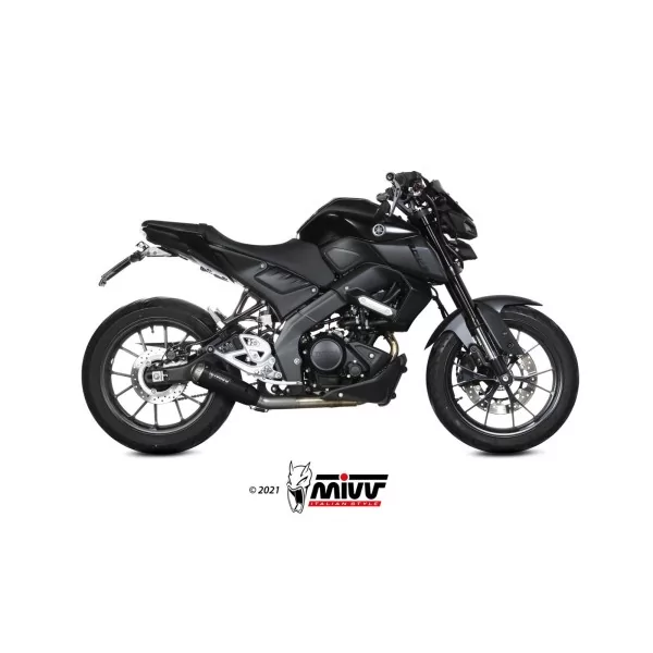 Mivv Komplette Sport-Auspuffanlage Schwarz Yamaha MT-125