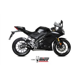 Mivv Komplette Sport-Auspuffanlage Schwarz Yamaha YZF R125