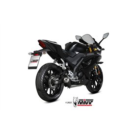 Mivv Komplette Sport-Auspuffanlage Schwarz Yamaha YZF R125
