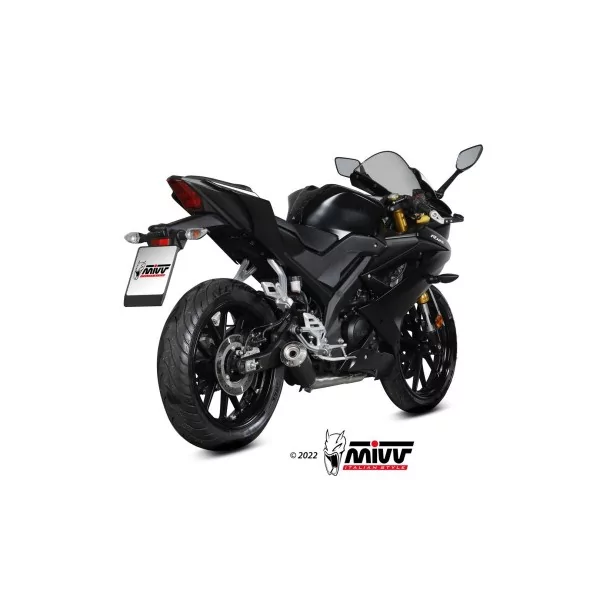 Mivv Komplette Sport-Auspuffanlage Schwarz Yamaha YZF R125