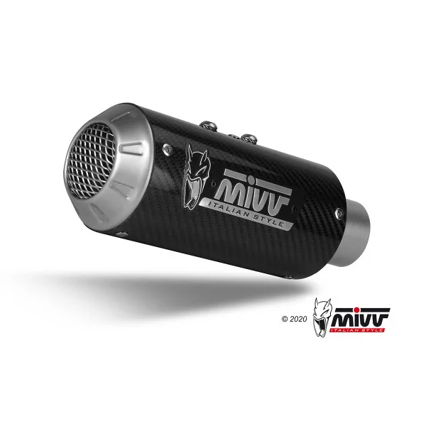 Mivv Scarico Sportivo Completo Carbonio Yamaha MT-125