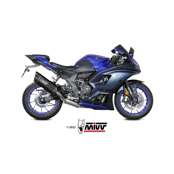 Mivv Sport Exhaust Full System Black Titanium Yamaha YZF R7