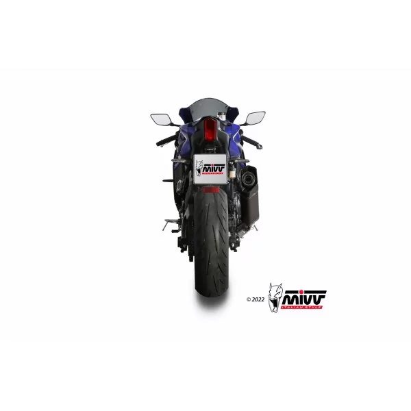 Mivv Sport Exhaust Full System Black Titanium Yamaha YZF R7