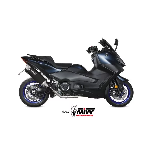 Mivv Komplette Sport-Auspuffanlage Schwarzes Titan Yamaha T-MAX 560
