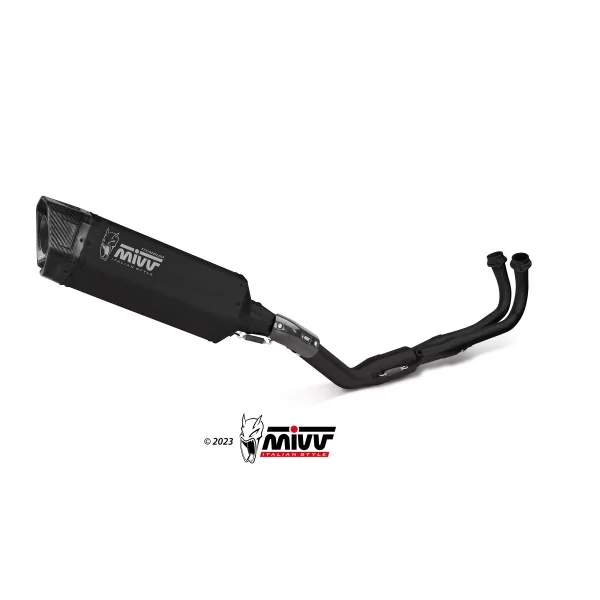 Mivv Scarico Sportivo Completo Titanio Nero Yamaha T-MAX 560