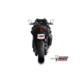 Mivv Scarico Sportivo Completo Nero fondello carbonio Yamaha T-MAX 560
