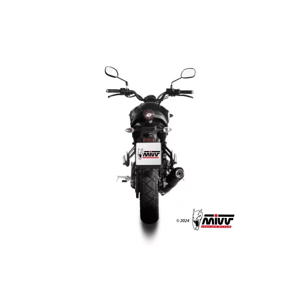 Mivv Komplette Sport-Auspuffanlage Carbon Carbon-Endkappe Yamaha XSR 125
